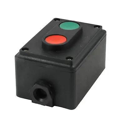 380V 5A пластиковый корпус прямоугольник 2 положения круглая нажимная кнопка