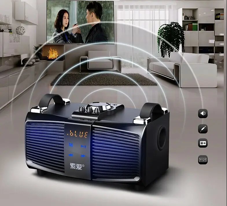 100% Оригинальный Bluetooth динамик SOAIY S90 с басами 30 Вт высококачественный