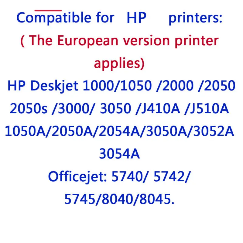 3 пакета совместимы с чернильными картриджами HP 301 XL hp301 2510 3510 D1010 1510 2540 4500 1050 2050 2050s