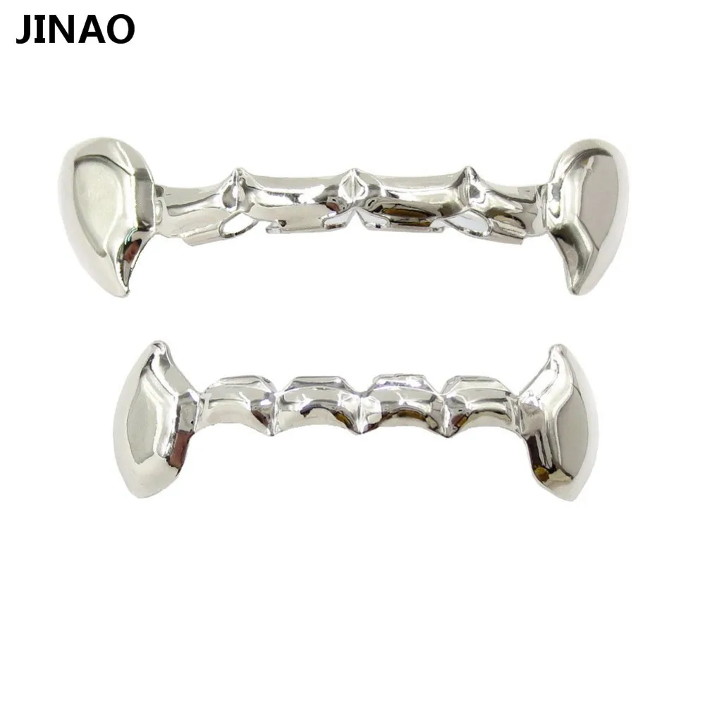 Комплект решеток JINAO Fang с покрытием из чистого золота позолоченные полу зубы