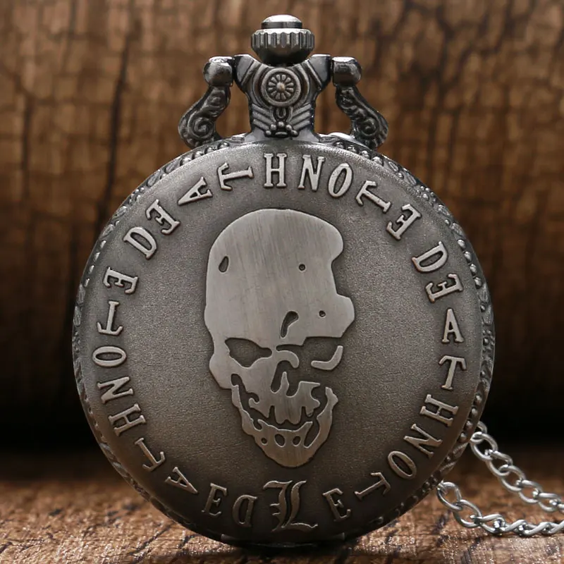

Old Vintage Antique Long Chain Bracelet Quartz Death Note Pocket Watch