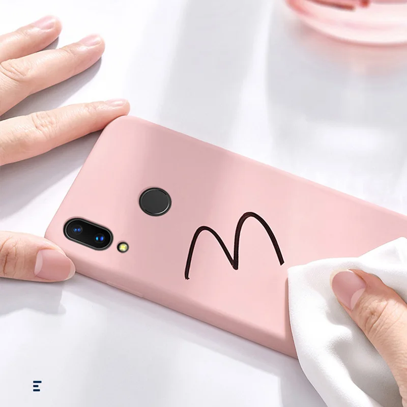 Оригинальный жидкий силиконовый чехол для Huawei P20 Pro P30 Lite Mate 20 Honor 8x9 10 light 10i мягкий
