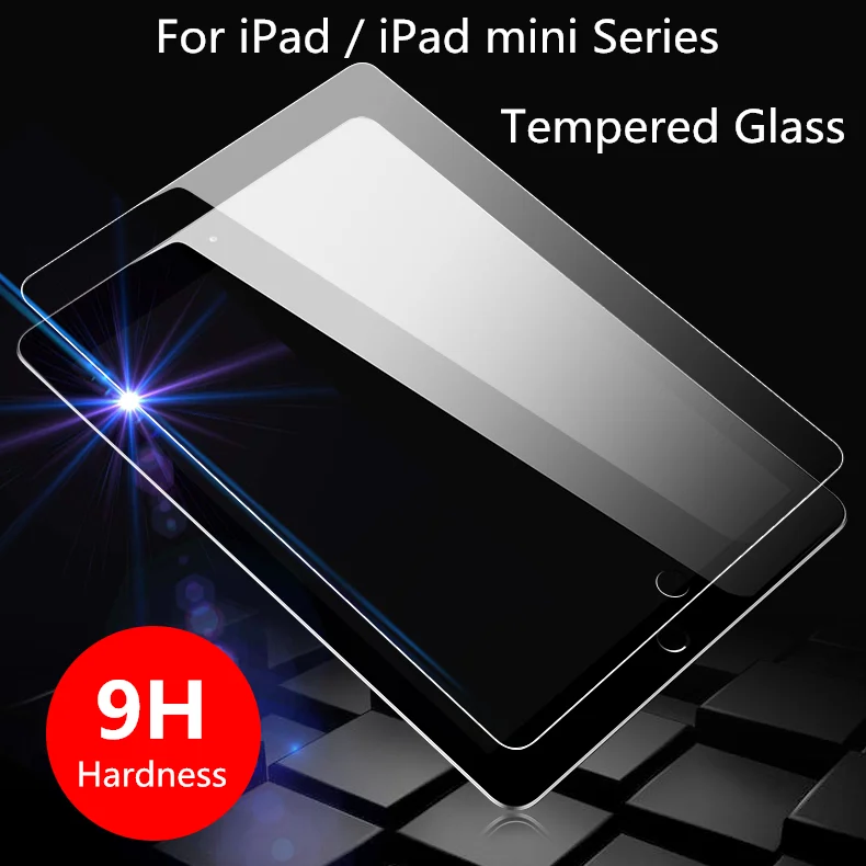 Абсолютная новинка! Премиум закаленное Стекло для iPad 10,2 Мини-Платье на возраст 1, 2, 3, 4, 5, Экран протектор для iPad 3 4 5 6 iPad Pro 9,7 iPad Air 3 10,5 11 защитная пленка