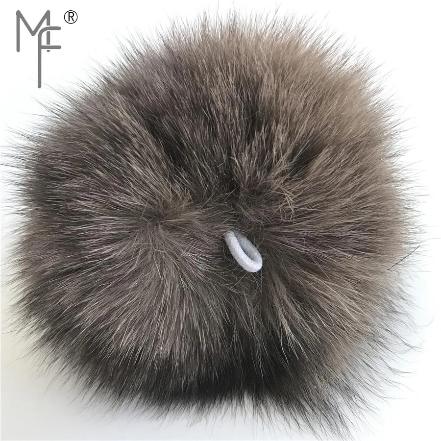 Magicfur 1 шт DIY 9 см 3 дюймов Настоящий Лисий Мех помпоны мяч для вязания шляпы кулон