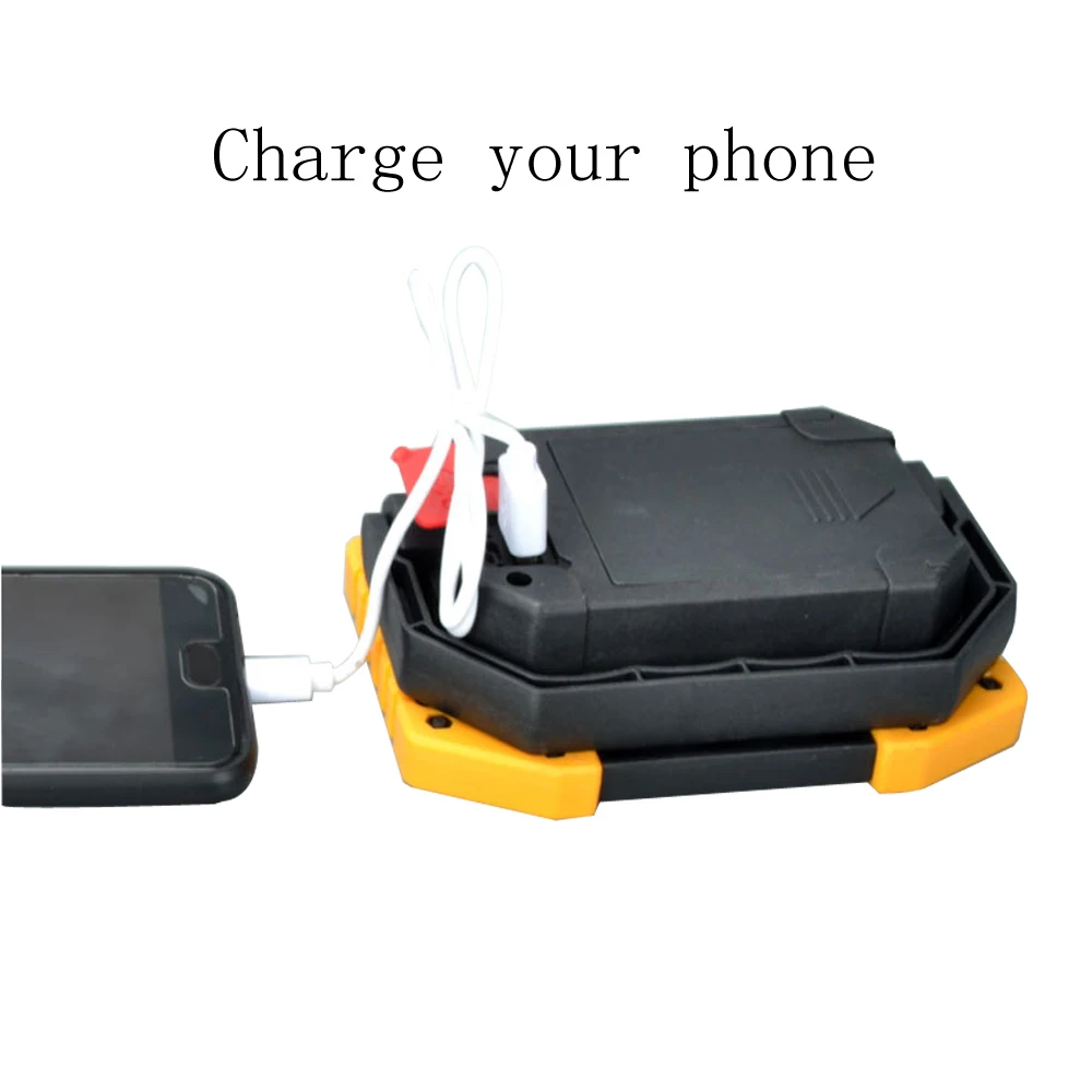 Yabstrip светодиодный портативный Точечный светильник, рабочий светильник, лампа COB USB, перезаряжаемый флэш-светильник 2*18650 для охоты, кемпинга, Led Latern