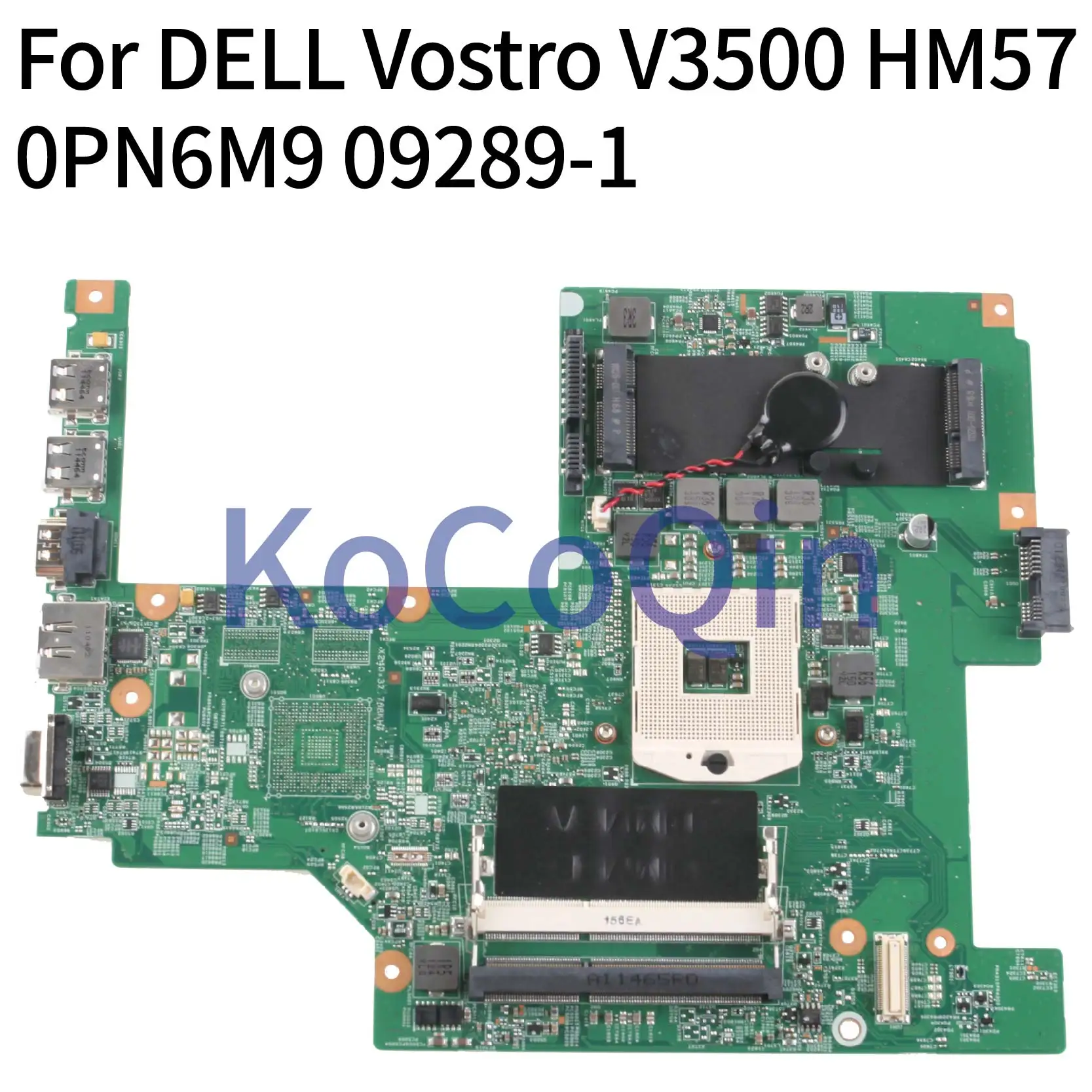 Kocoqin-placa-mãe para Laptop Dell Cn0pn6m9 3500 V3500 0pn6m9 092891 Hm57 Placa-mãe para notebook