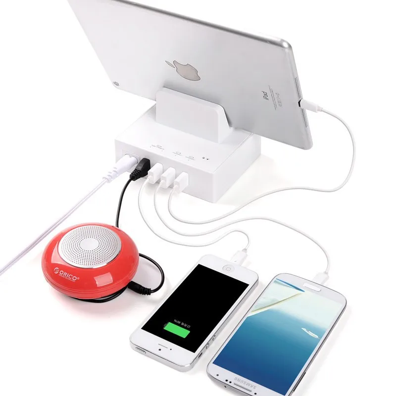 Док станция ORICO с 4 портами USB для зарядки сотового телефона держатель