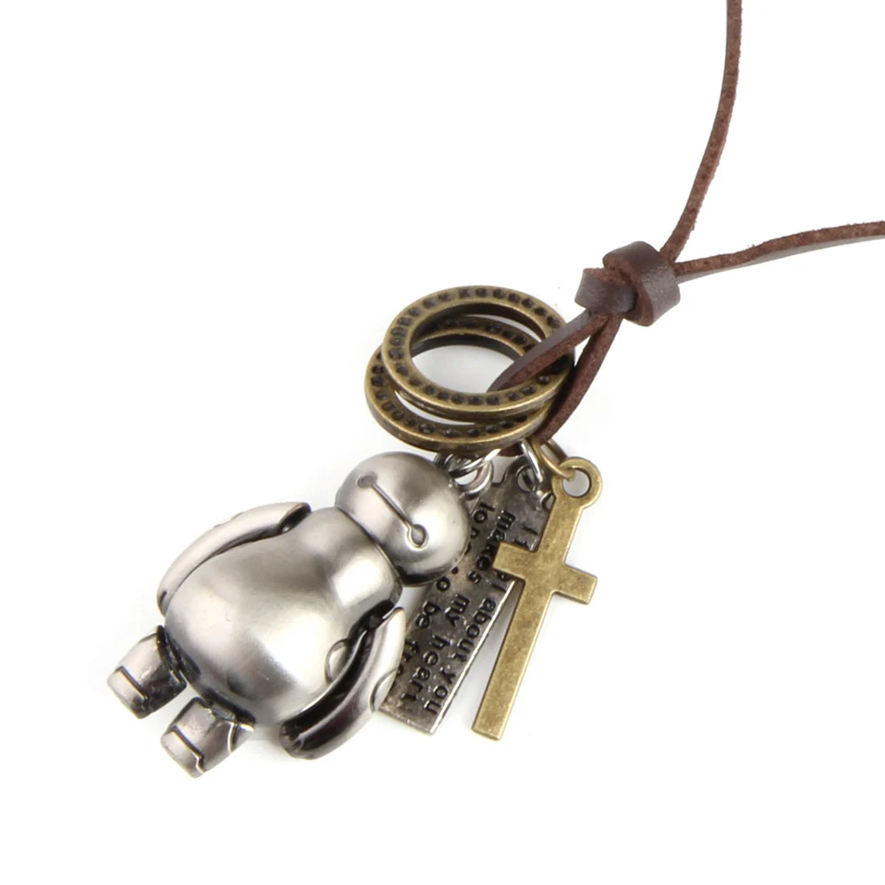 Автомобильный орнамент подвеска Мини мультфильм Baymax металлическая Веревка