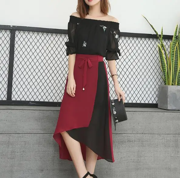 Женский костюм для поездок рубашка с длинным рукавом и воротником-шарфом со