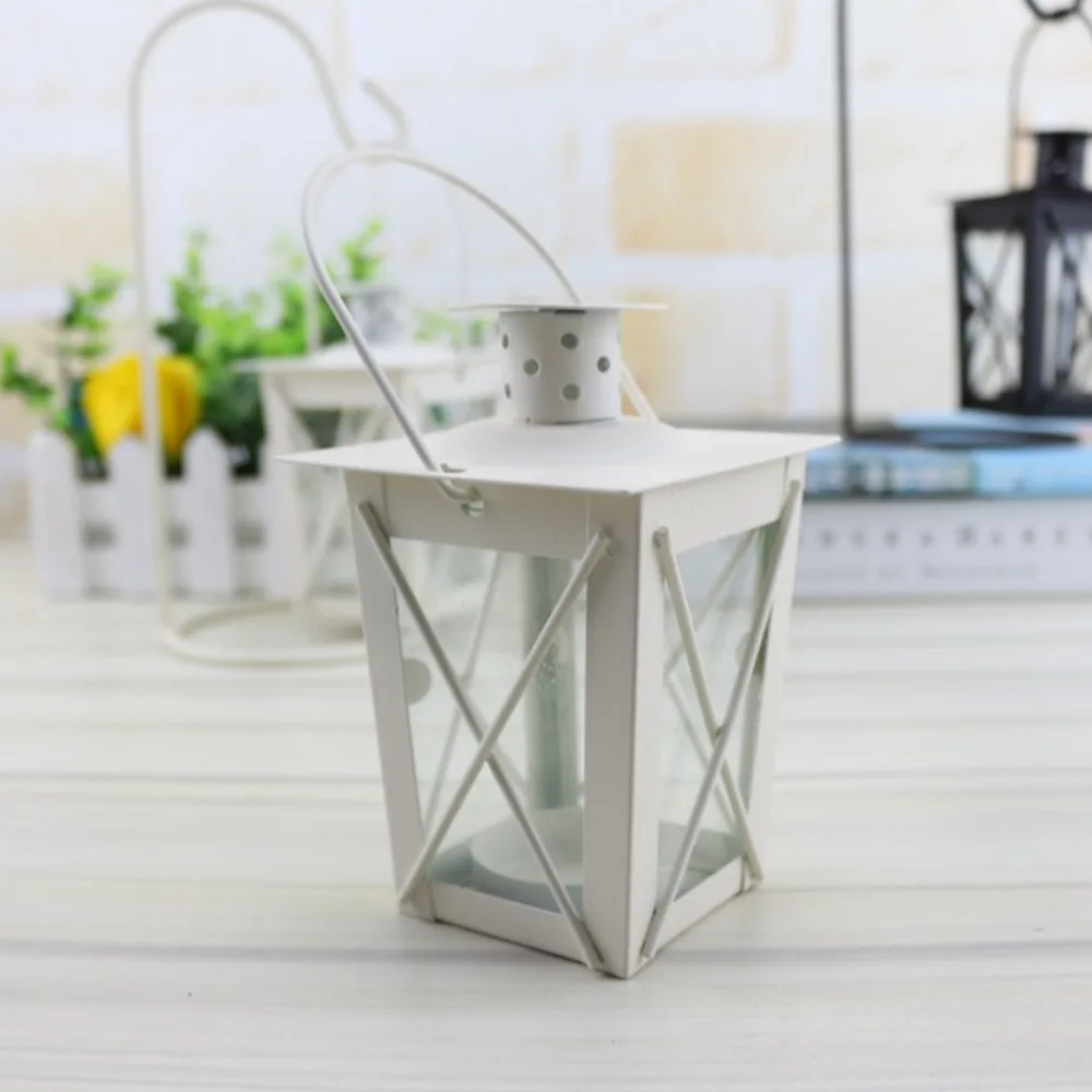 Винтажный марокканский подсвечник ретро подвесной фонарь белый черный металл художественная лампа ветрозащитная для дома Свадебная вечеринка украшение подарок