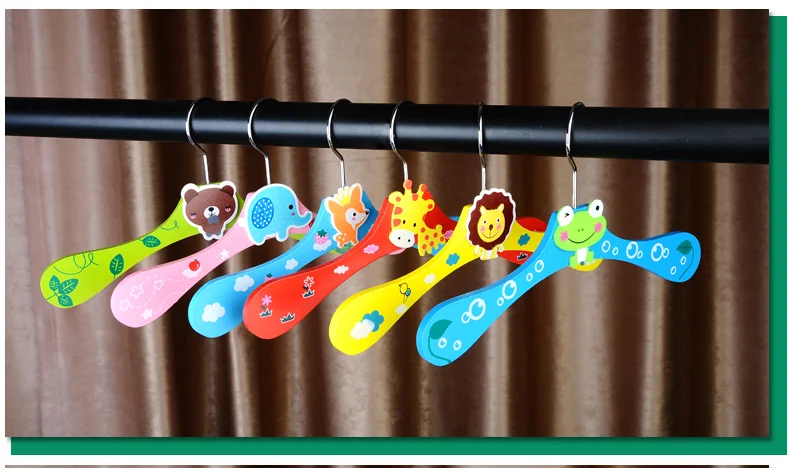 1 шт. детская вешалка с мультяшным животным для малышей детское деревянное пальто