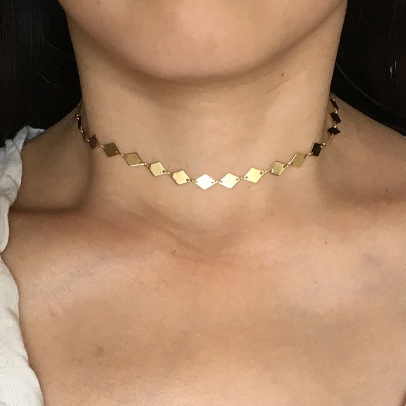 Золотая цепочка чокер изысканный подарок для женщин оптовая продажа|choker