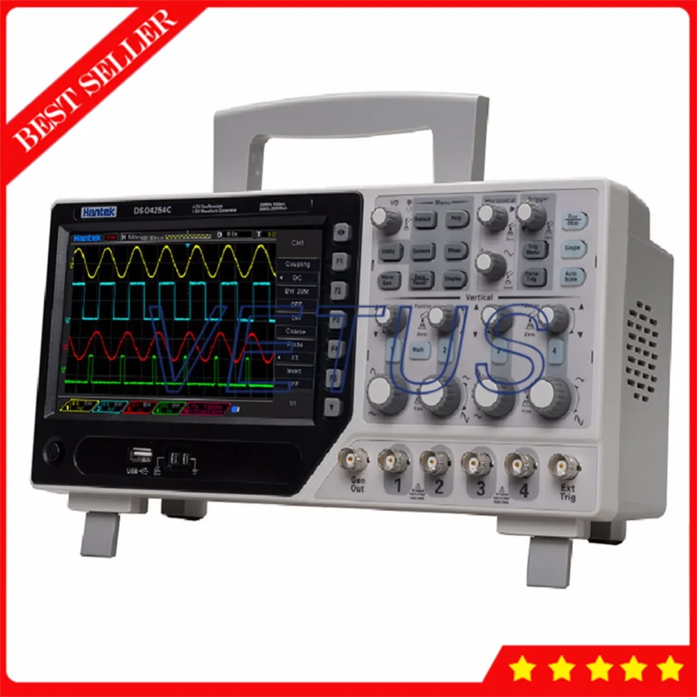 Функция произвольной формы Generato DSO4254C цифровой Osciloscopio с функцией автоматического