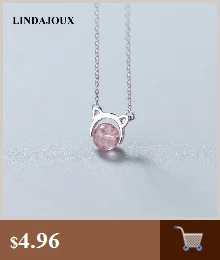 LINDAJOUX модное 925 пробы Серебряное ожерелье-чокер для женщин S925 серебряные ожерелья и подвески