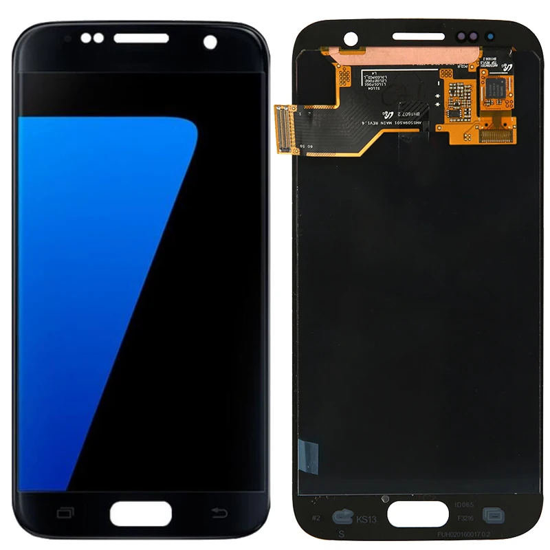 Оригинальный G930F ЖК дисплей для samsung Galaxy S7 экран рамка сенсорный SM с тенями|Экраны