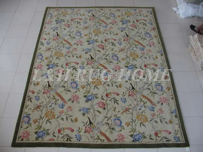 Шерстяной ковер с ручками классический дизайн 10 х 14 дюймов 90 линий бесплатная