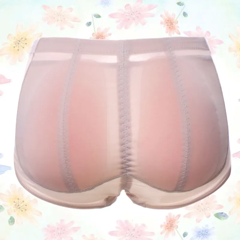 Нижнее белье с подкладкой для бедер трусики из силикона|silicone buttocks padded panties|padded