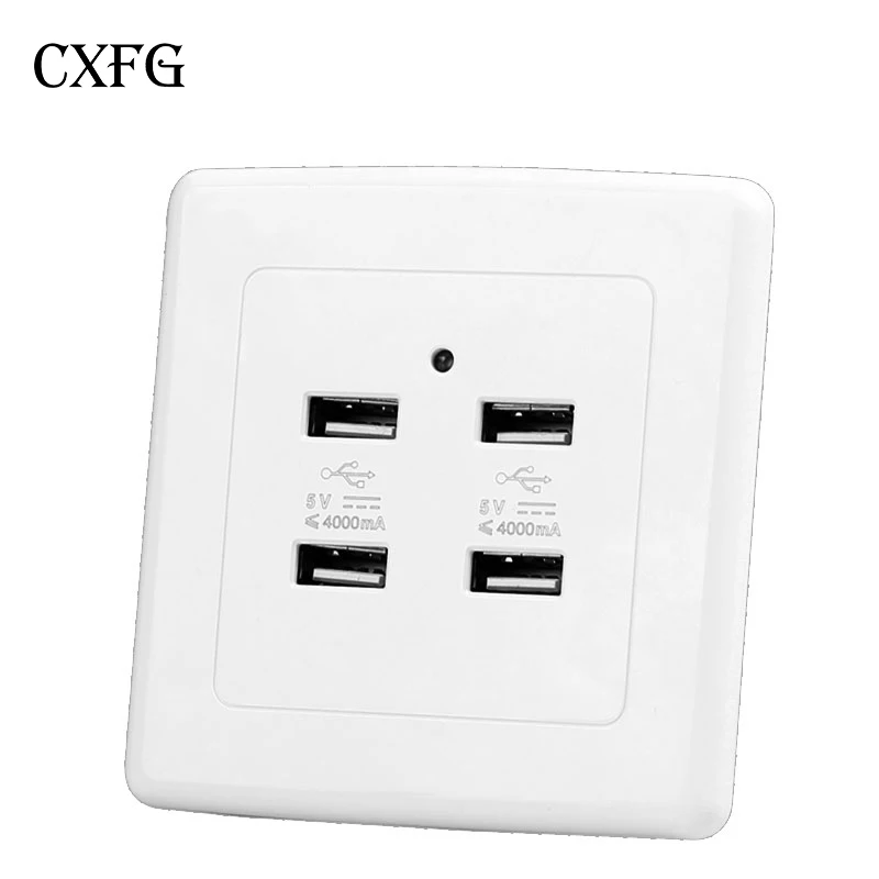 Cxfg 2.1A 5 v dc 36 v/220 V с двумя USB портами стены поп розетка домашний настенный