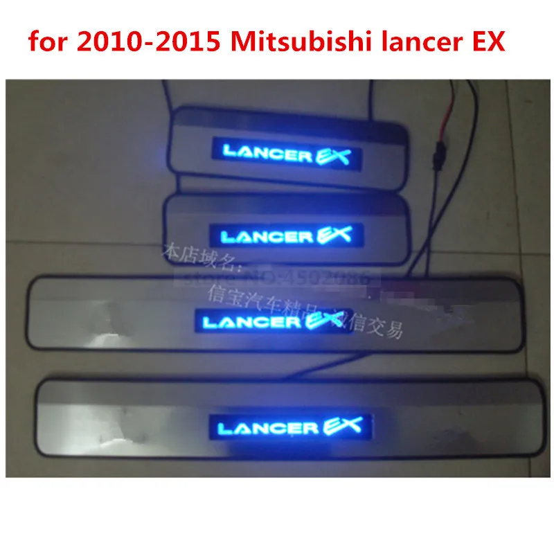 Style 3 Для Mitsubishi ASX Outlander lancer EX светодиодный педаль Добро пожаловать накладки для порогов автомобиля покрытие автомобиля Стайлинг авто аксессуары 2007 - Цвет: Style 3