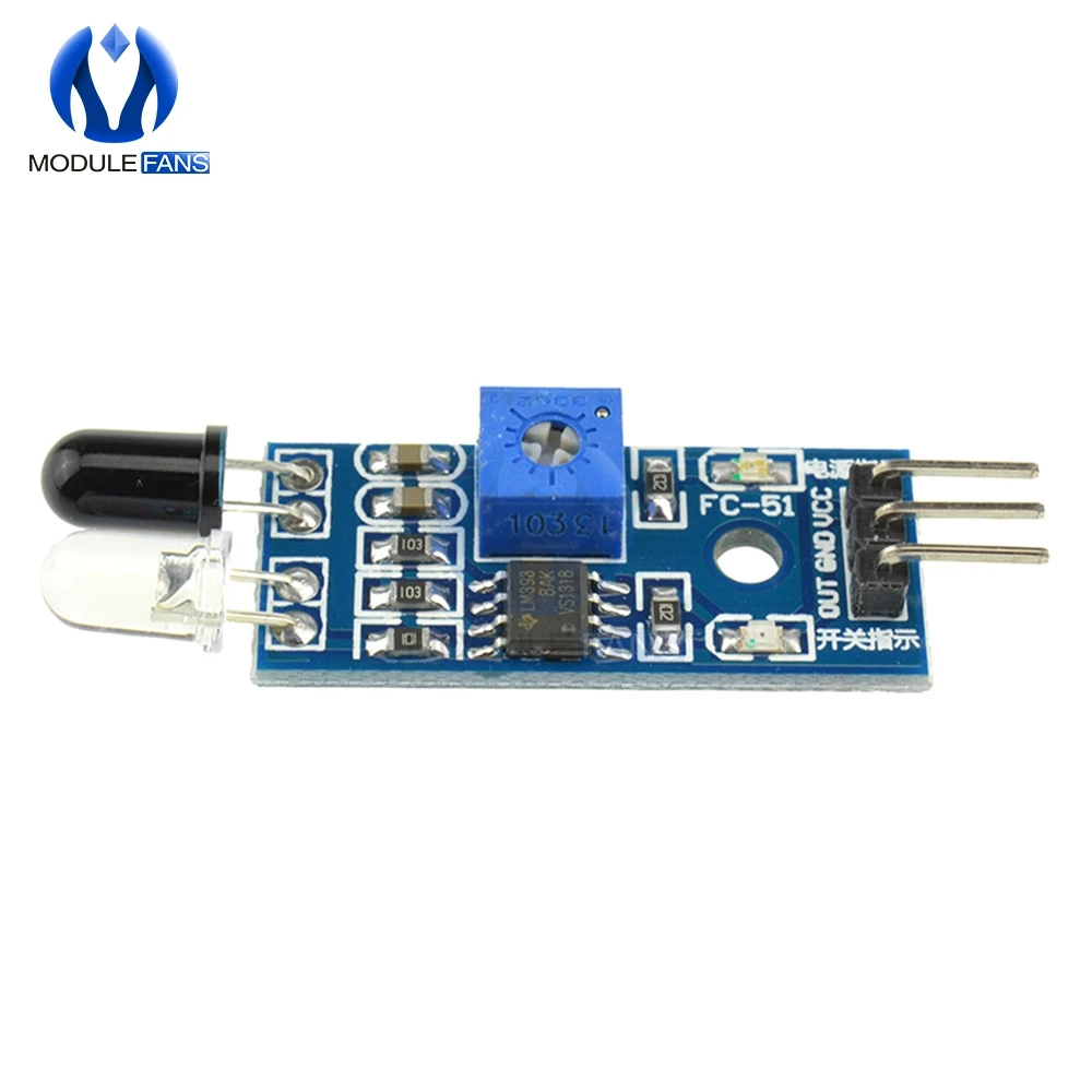 ИК инфракрасный обходом препятствий Сенсор модуль для Arduino салона автомобиля Робот 3-жильный светоотражающий фотоэлектрический