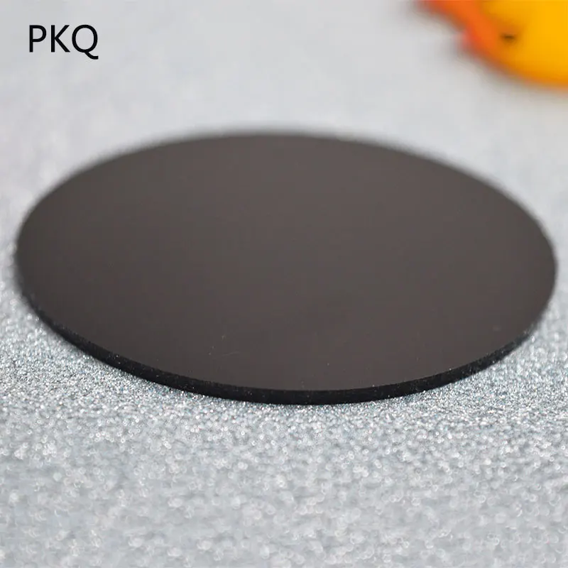 Black 6 см-20 см круглый цветной акриловый лист диски для глины ручная основа мультфильм куклы DIY круглый пластиковый лист - Цвет: Black
