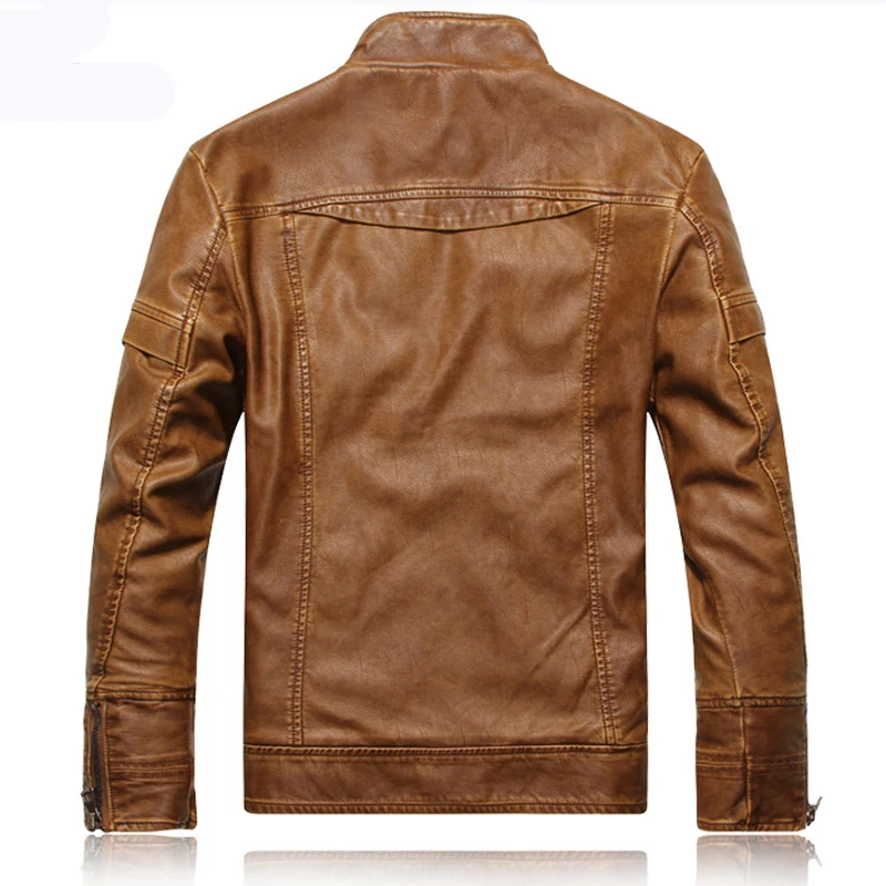 2019 Новое поступление осень зима мода Slim-fit Мужская Локомотив искусственная кожа