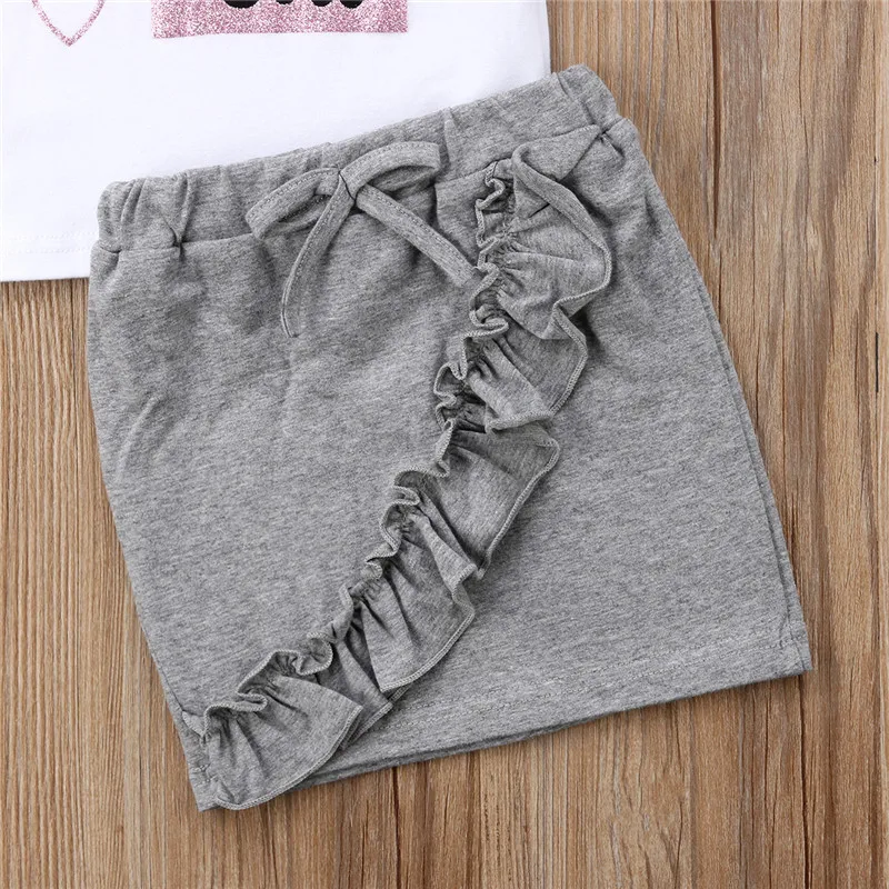 Одежда для новорожденных девочек пуловер с коротким рукавом и круглым вырезом