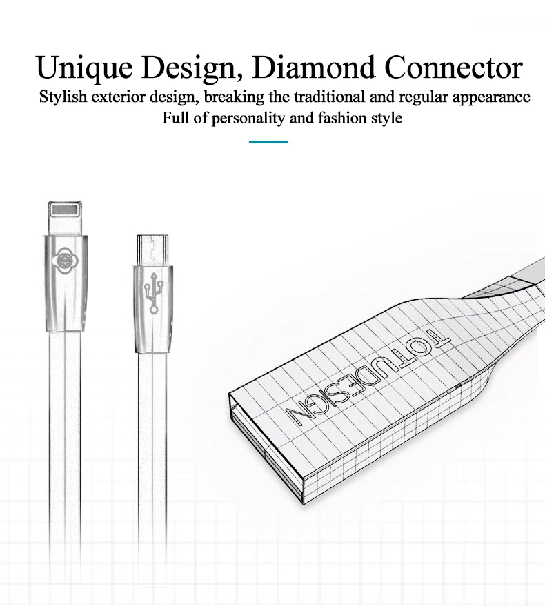 TOTU 2 в 1 USB кабель для iPhone Xs Max Xr X 8 7 кабель для быстрой зарядки Micro USB кабель для мобильного телефона кабель для передачи данных