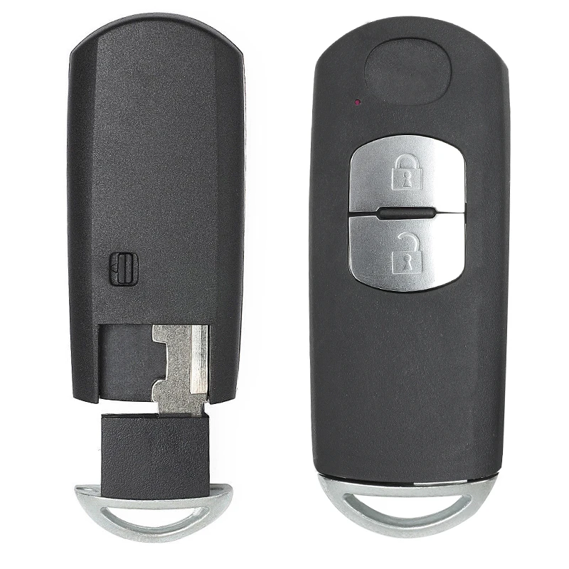 KEYECU FSK 315 МГц ID49 чип FCC: WAZSKE13D01 Замена 2 кнопки дистанционный смарт ключ-брелок для Mazda