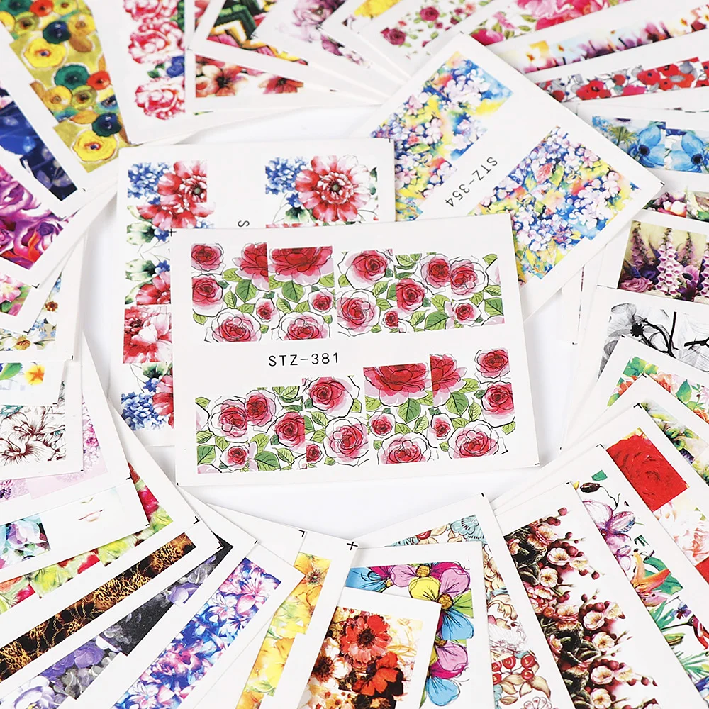 40 шт./компл. случайные красочные красивые цветочные стили искусственные