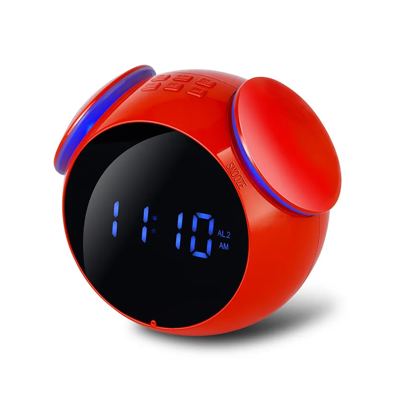 INGELON K11 Bluetooth 4,2 радио Будильник с динамиком с 2 Порты usb светодиодный цифровой будильник домашний Decration Повтор Настольные часы