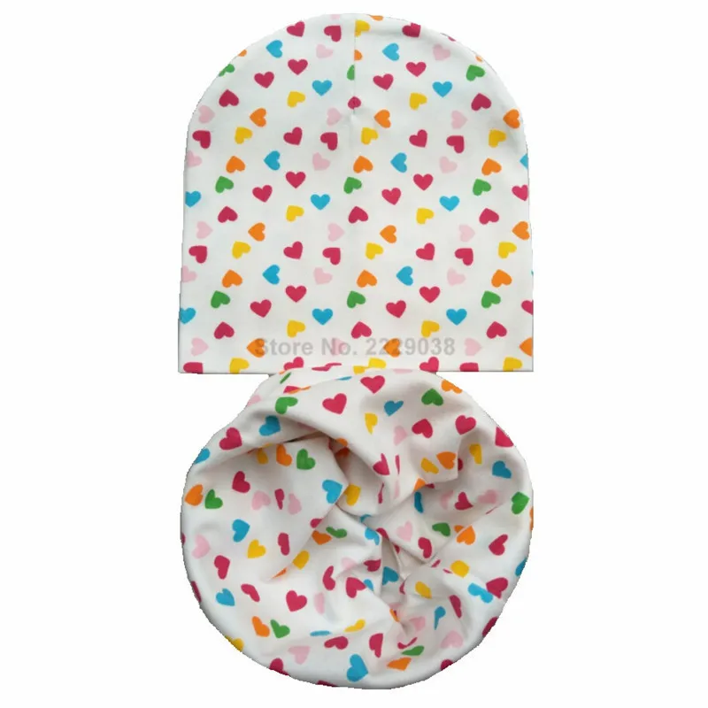 Осень зима 2020 хлопковая детская шапка с принтом животных шарф шапочки для