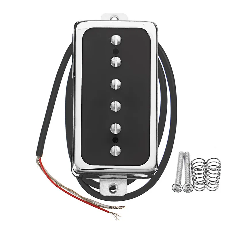 Silver Bridge Винтажный Alnico V Soapbar P90 Электрический звукосниматель для гитары хамбакер размер одна катушка звукосниматель шеи мост гитары части и аксессуары - Цвет: Silver Bridge