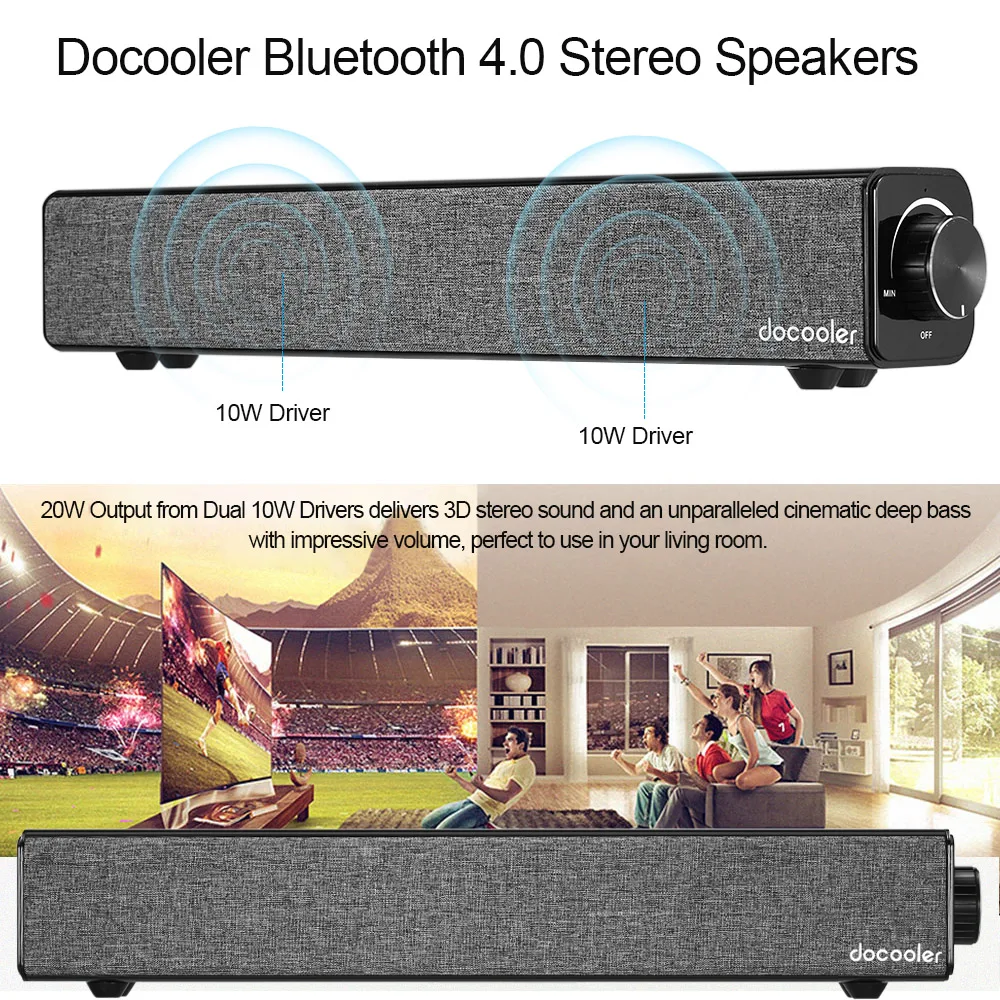 Bluetooth-Колонка Docooler с поддержкой Bluetooth 4 0 10 м Вт | Электроника