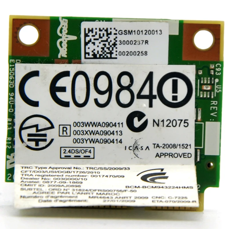 WTXUP для Broadcom BCM943224HMS двухдиапазонный 300mbps Mini PCI-E WiFi адаптер беспроводная карта ThinkPad