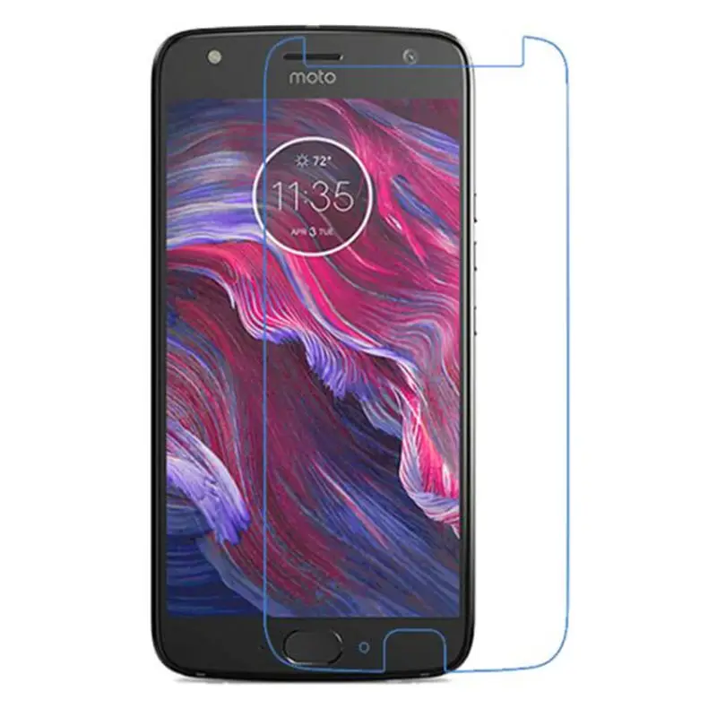 Полное покрытие из закаленного стекла для Motorola Moto X4 MotoX4 X защитная пленка черного цвета - Цвет: Transparent Not Full