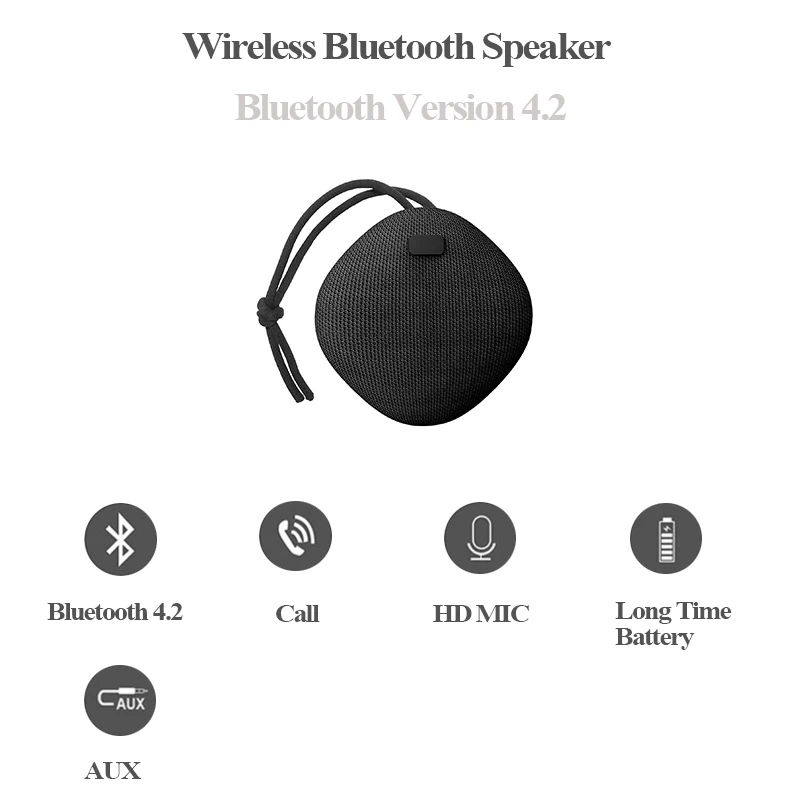 Bluetooth-Колонка X3C 5 Вт Портативная колонка с супербасами сабвуфер звуковая панель