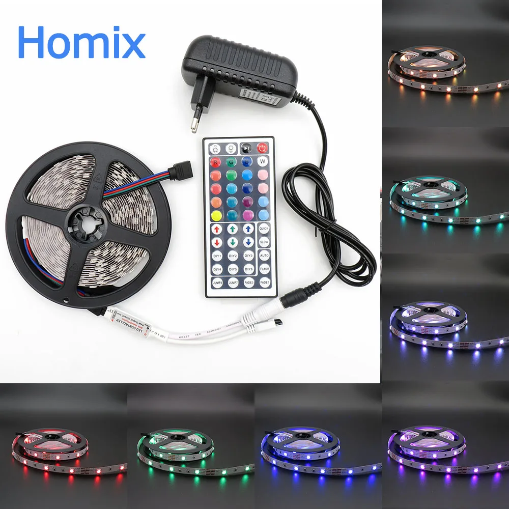 Горячая продажа fidget spinner 5 м RGB Светодиодная лента 5050 DC12V Fiexble Light для украшения дома