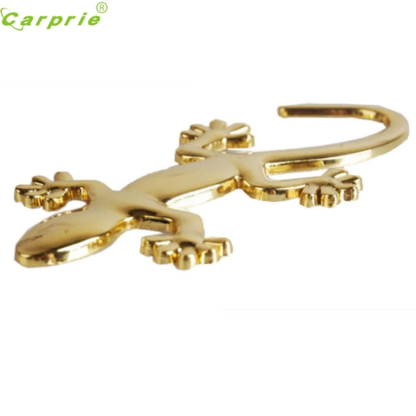 Модный стильный стикер для автомобиля двухсторонняя часть металлический геккон