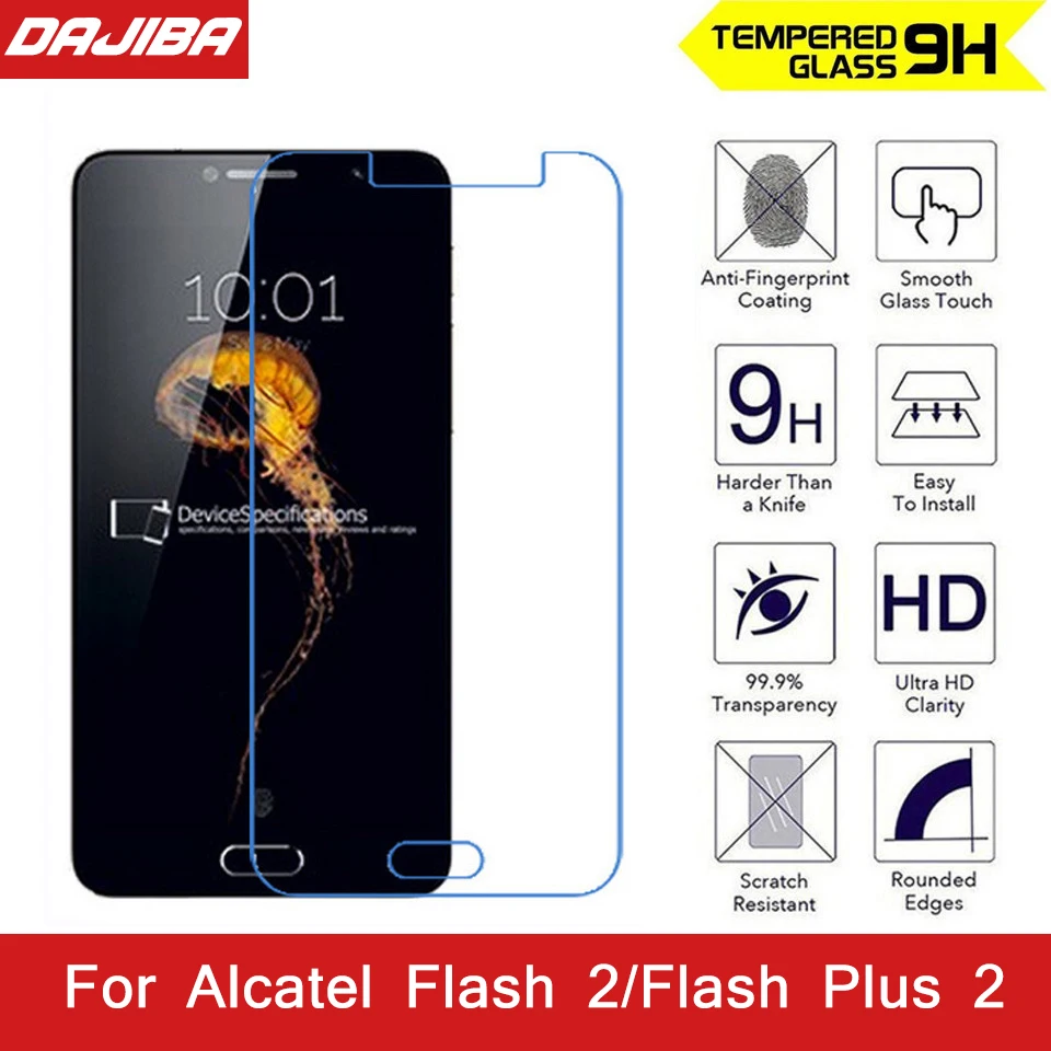 2.5D пленка из закаленного стекла для Alcatel Flash 2 Plus Защитная экрана Flash2 Plus2