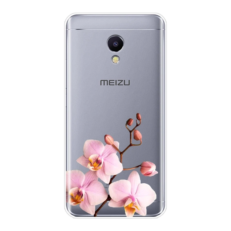 Чехол для телефона из ТПУ Meizu M2 M3 M5 M6 Note Flower Stone Floral Мягкая силиконовая задняя