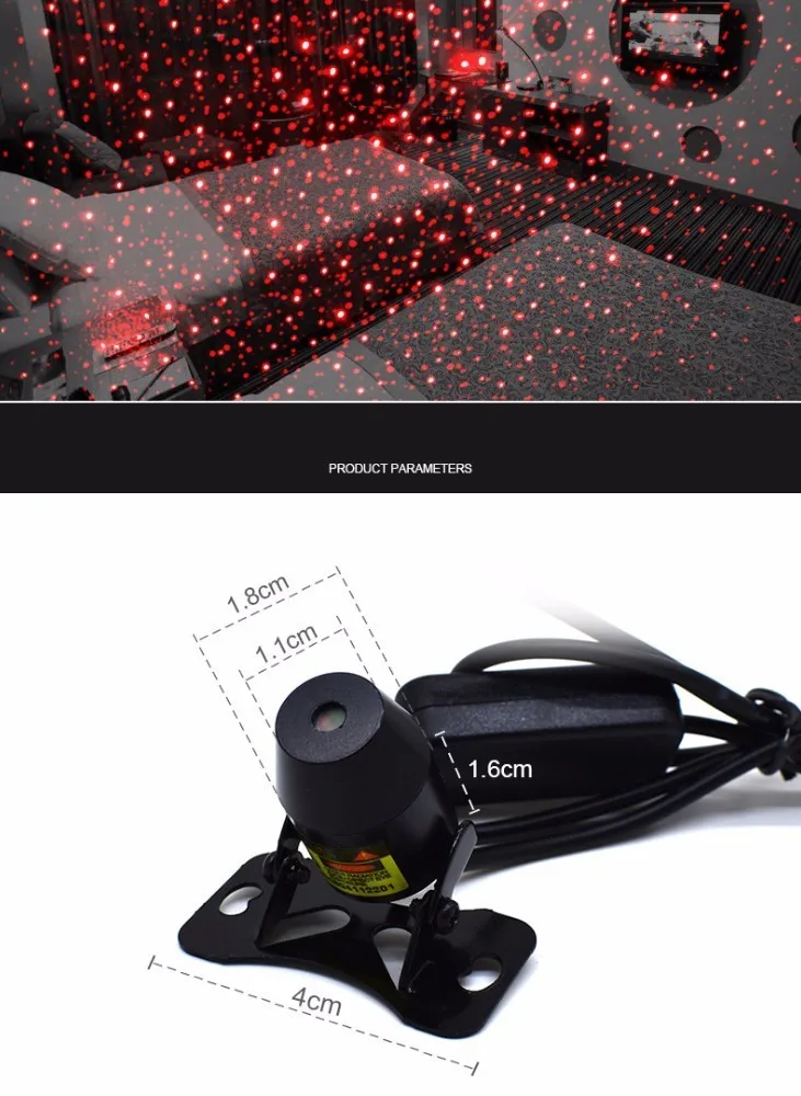OHANEE USB светодиодный автомобильный атмосферный окружающий свет звезды DJ RGB Красочная музыкальная Лампа Рождественская интерьерная декоративная лампа