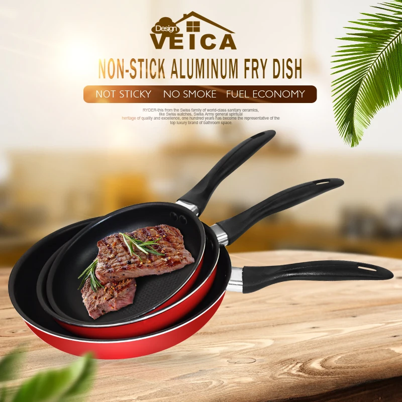 3 шт./компл. антипригарная кухонная утварь из алюминиевого сплава сковорода