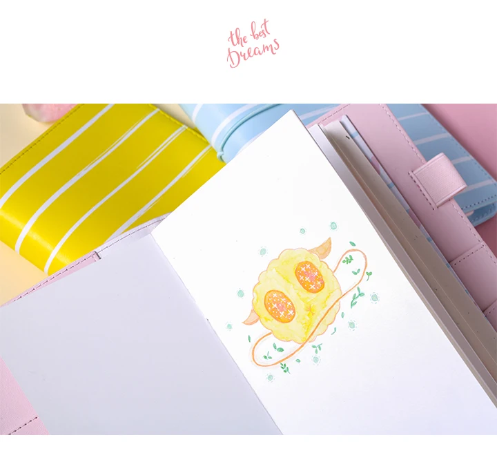 Dokibook Lovedoki дорожные заметки записная книжка кавайные канцелярские принадлежности розовый синий желтый полосатый Органайзер