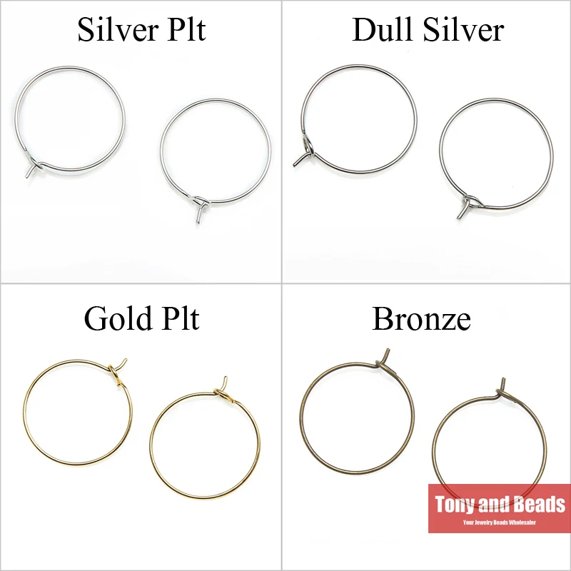 (50 шт. = 1 лот!) Серьги кольца большие круглые 20 мм 4 цвета|bronze mesh|bronze giltbronze earing |