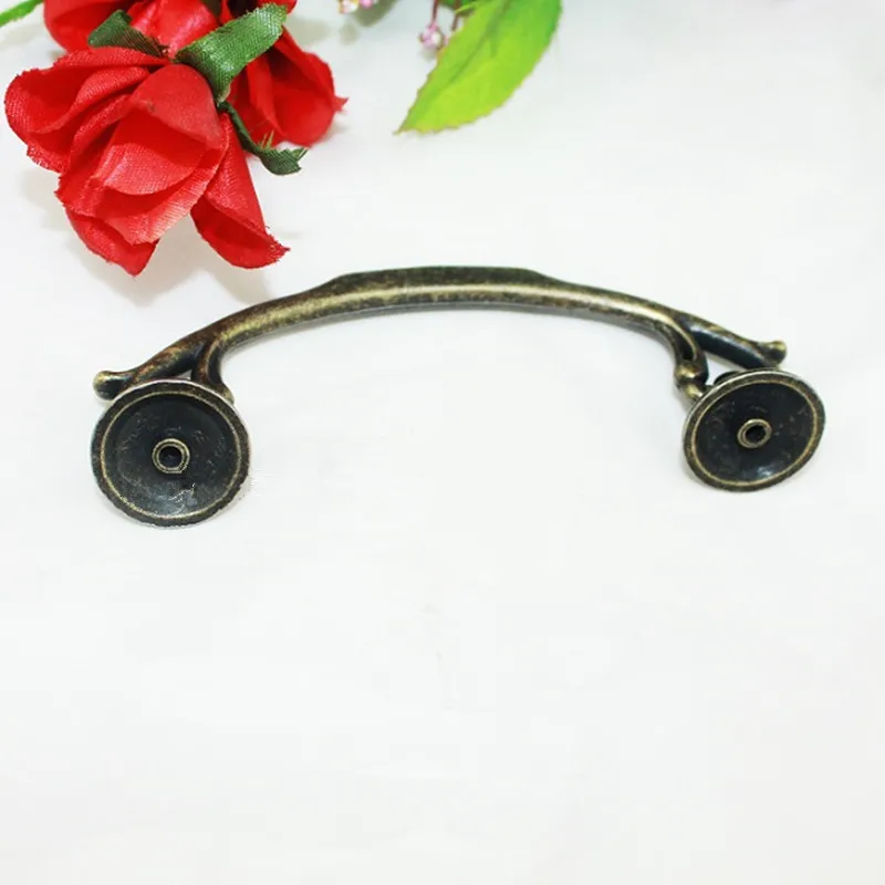 Vintage European Style Wooden Wine Gift Box Handle Knobs Tracery Arch Bronze Tone Furniture Hardware 120*48mm | Обустройство дома