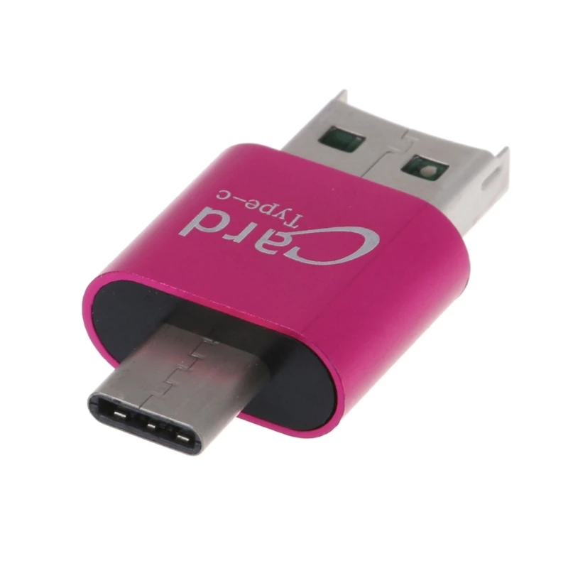 Универсальный OTG Type C кардридер 3 в 1 с USB 0 на 2 слота TF SD для телефонов и