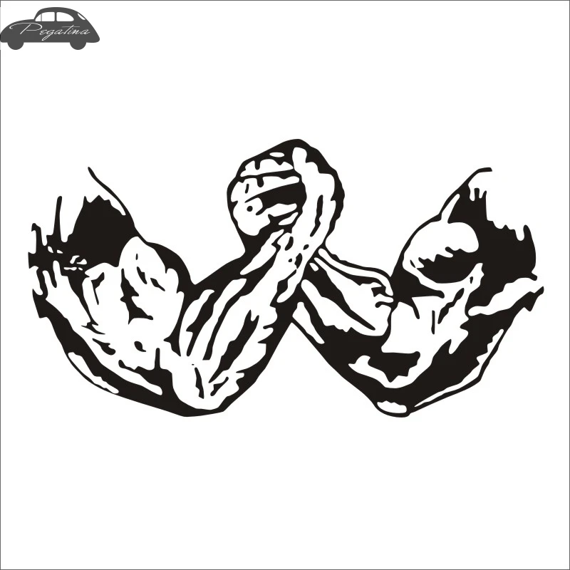 Автомобиль тренажерный зал наклейка фитнес Бодибилдинг рука борцовка плакаты