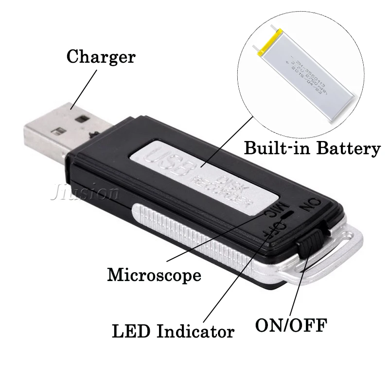 Оригинальный 8 Гб U диск аудио ручка мини цифровой USB Регистраторы Secret