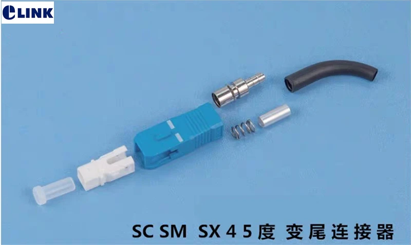1000 шт. SC волоконно оптические коннекторы наборы одномодовые простые с 45 90